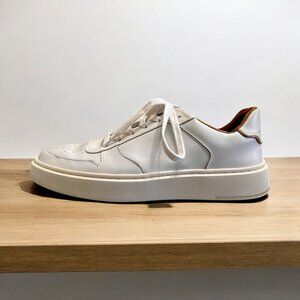 Allen Edmonds Owen White Leather Sneakers Mens Size 11 D